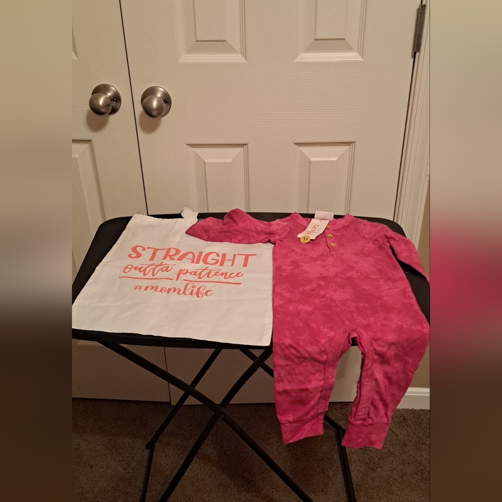 Pink Tie-Dye Baby Onesie